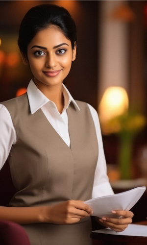 Hospitality women uniform​​​​ ​​in colourland clothing